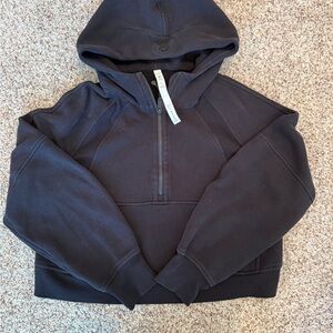 Luluemon Black Half-Zip Scuba Hoodie